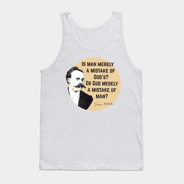 Nietzsche - God question Quote Tank Top by dan89